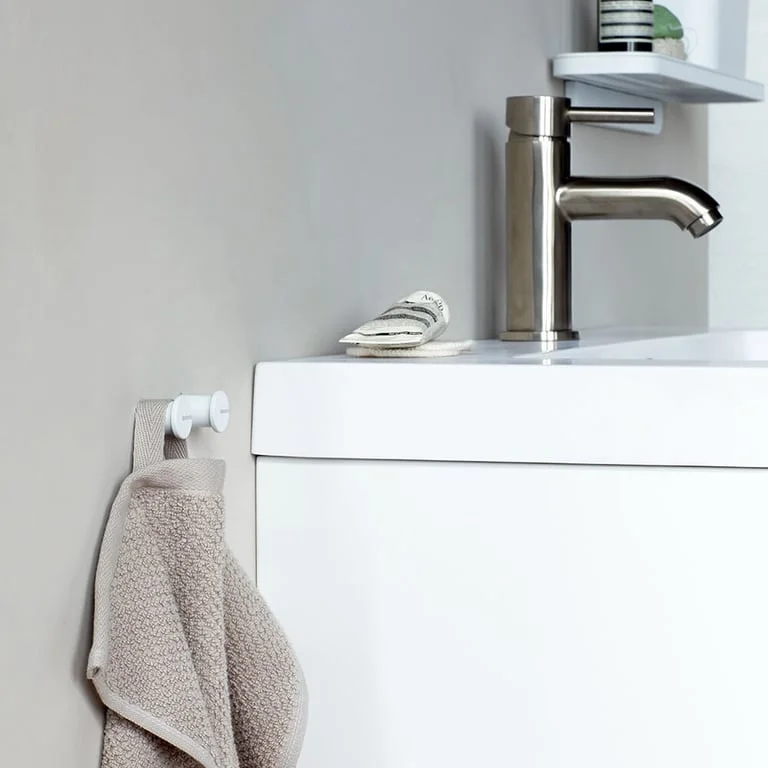 Комплект закачалка за кърпа Brabantia MindSet Mineral Fresh White 2 броя