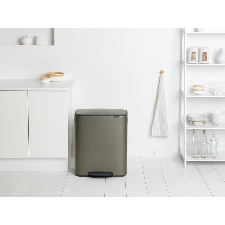 Кош за смет Brabantia Bo Pedal 2x30L, Platinum
