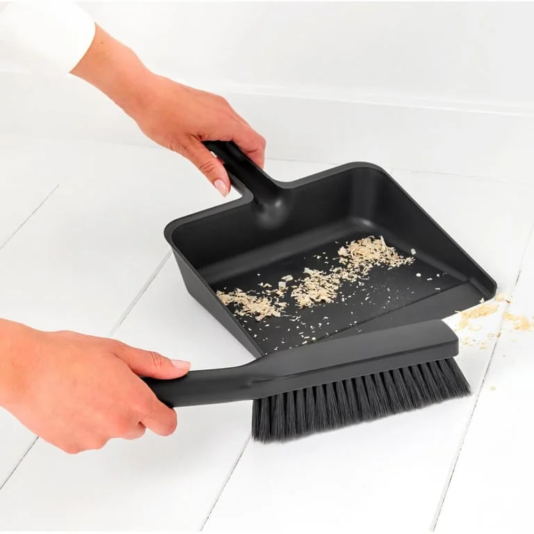 Dustpan and Brush Set Brabantia SinkSide Dark Grey
