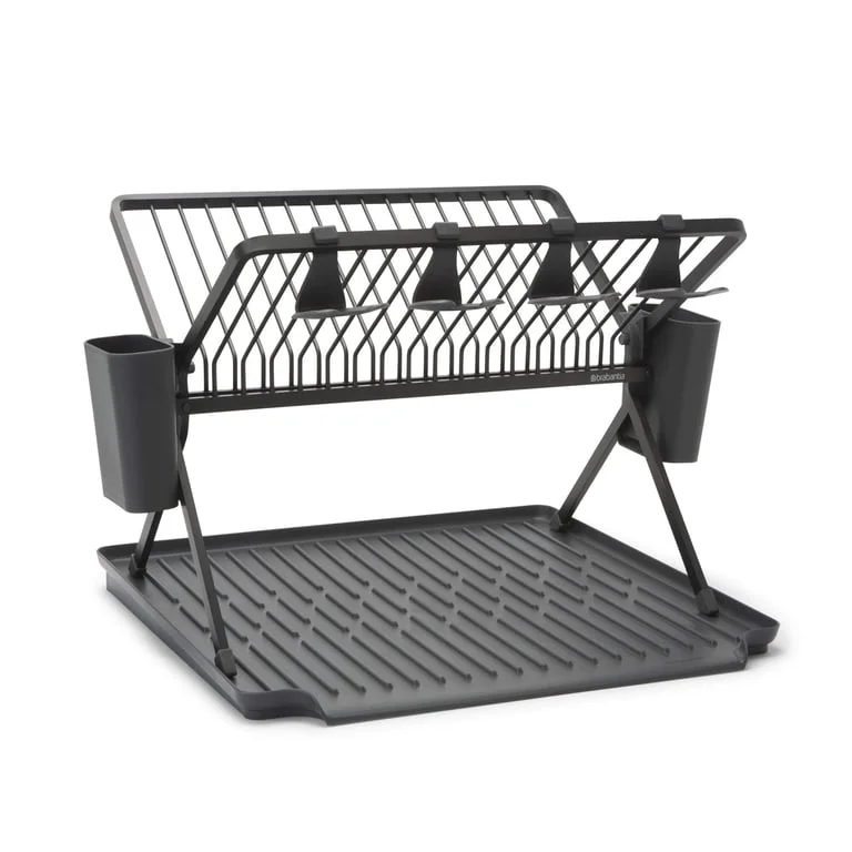 Foldable Dish Rack Brabantia, Dark Grey, Large