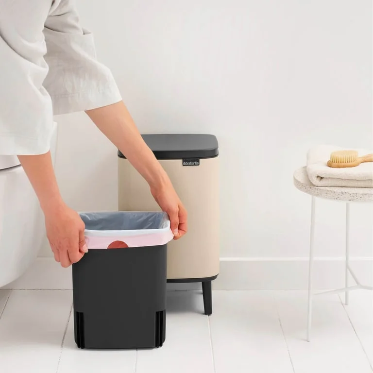 Waste Bin Brabantia Bo Small Hi 7L, Soft Beige