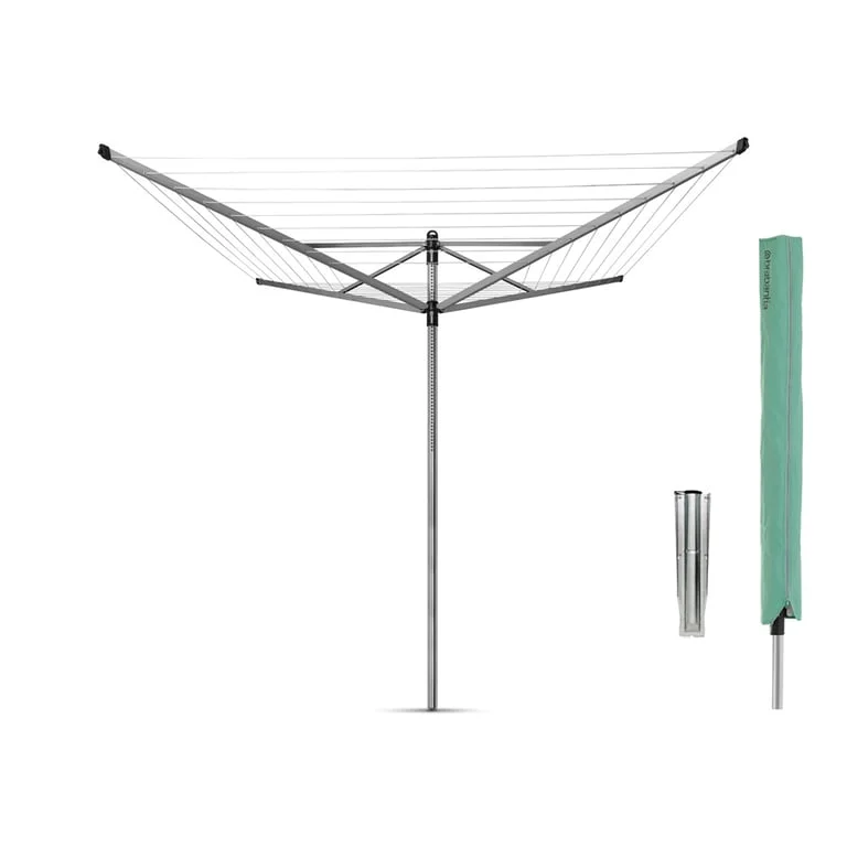 Outdoor Dryer Brabantia Lift-O-Matic 60m, ground spike and cover