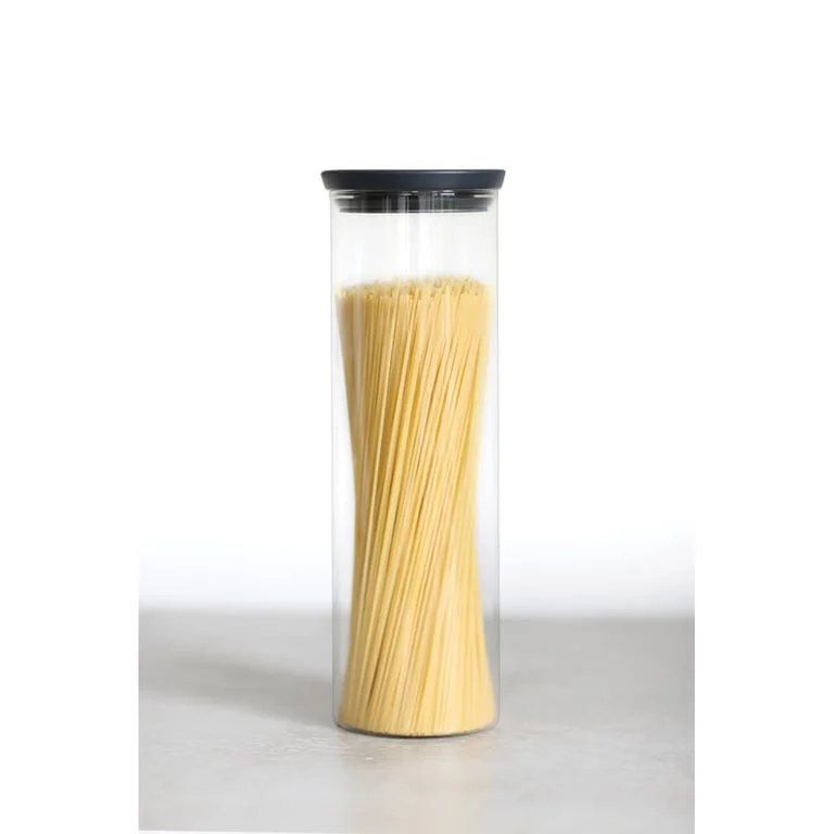 Glass Jar Brabantia, 1.9 L Dark Grey