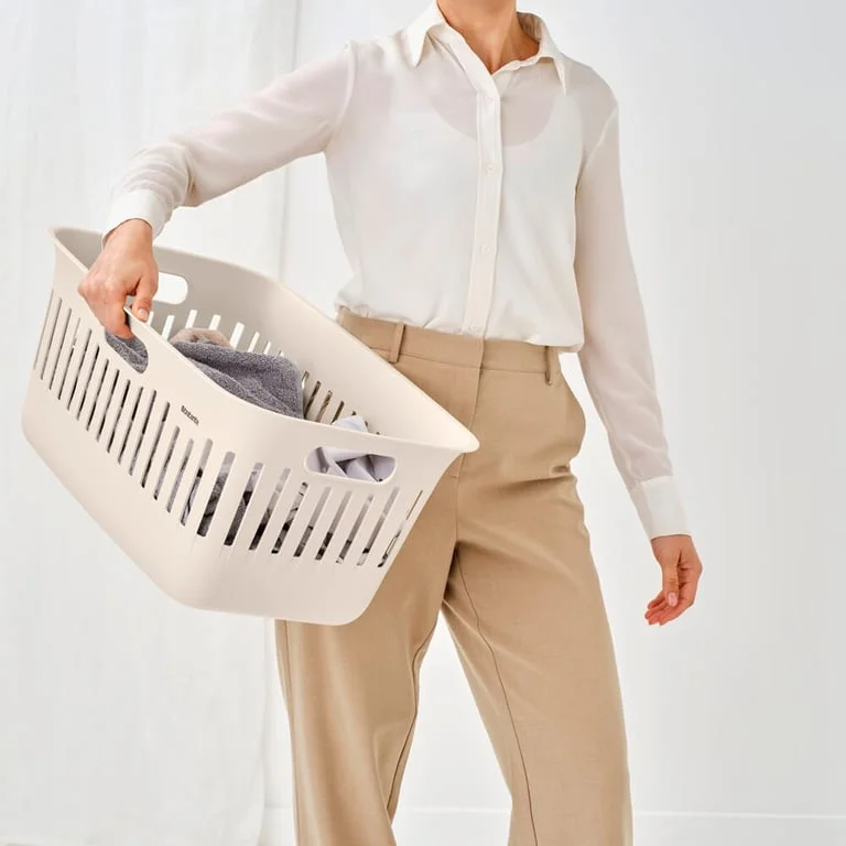 Laundry Basket Brabantia Collect-It 40L, Soft Beige, set of 2