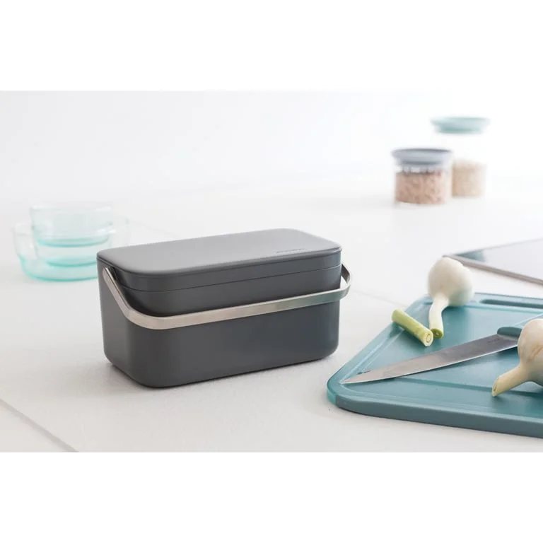 Food waste caddy, Brabantia, Dark Grey