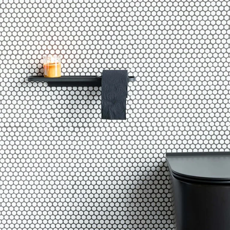 Toilet Roll Holder with Shelf Brabantia MindSet Mineral Infinite Grey