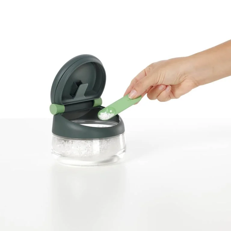 Salt Cellar Lekue Ø12.4xH10.1cm with spoon