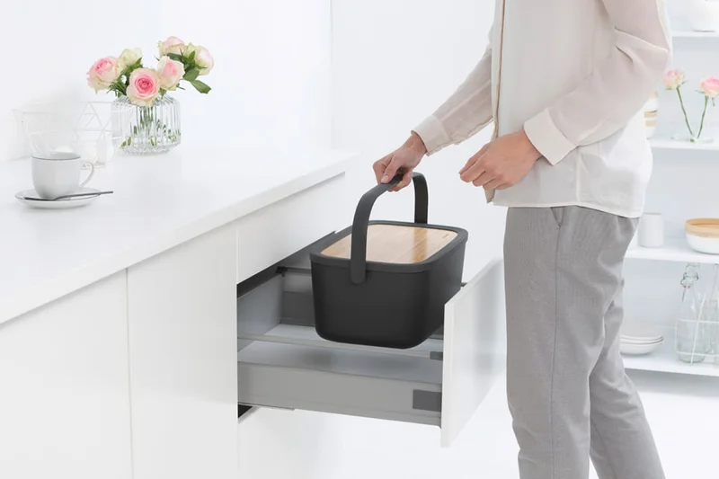 Bread Bin Brabantia Nic, Dark Grey