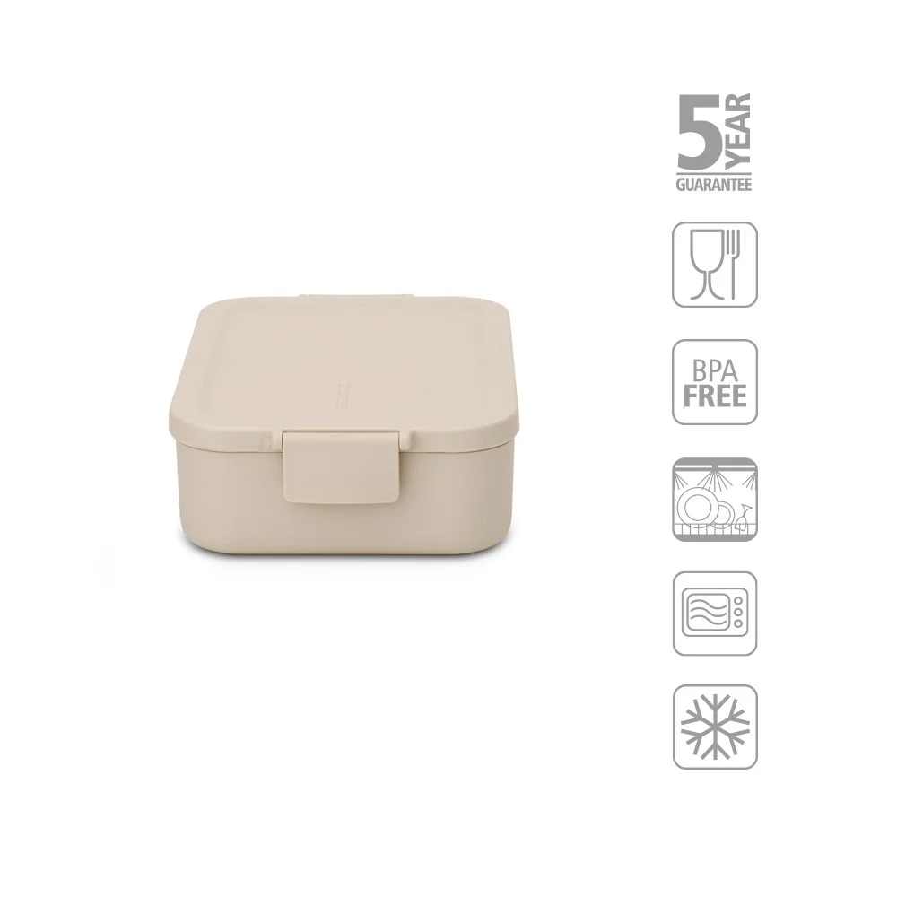 Lunch Box Brabantia Make&Take Soft Beige Medium, Plastic