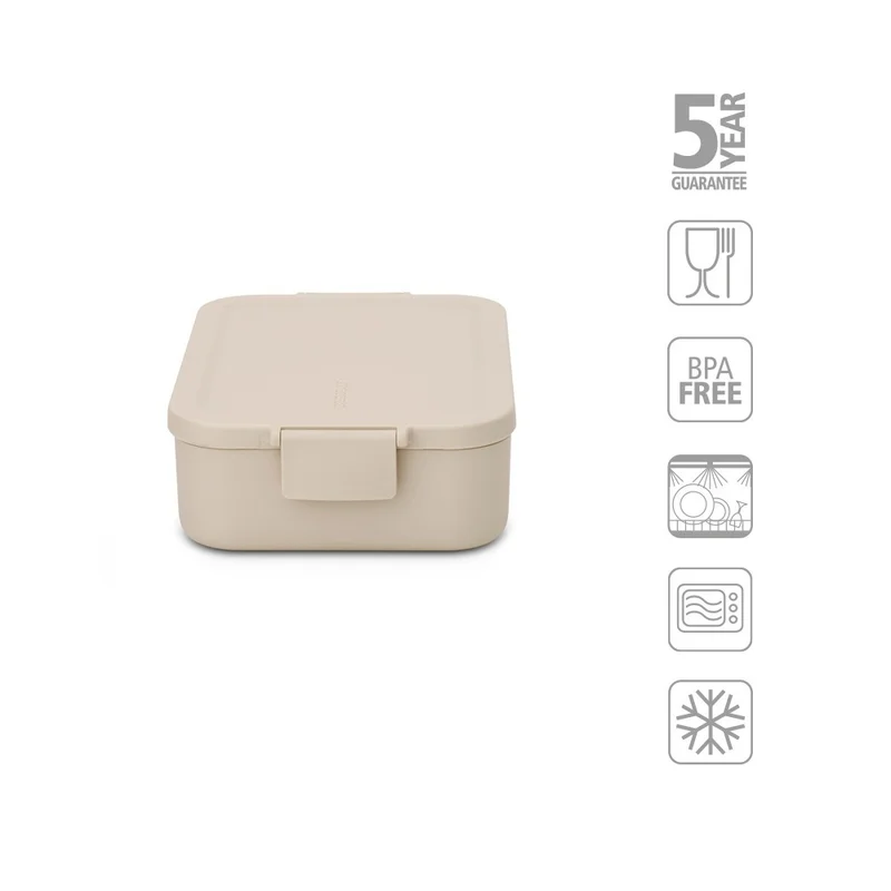 Lunch Box Brabantia Make&Take Soft Beige Medium, Plastic