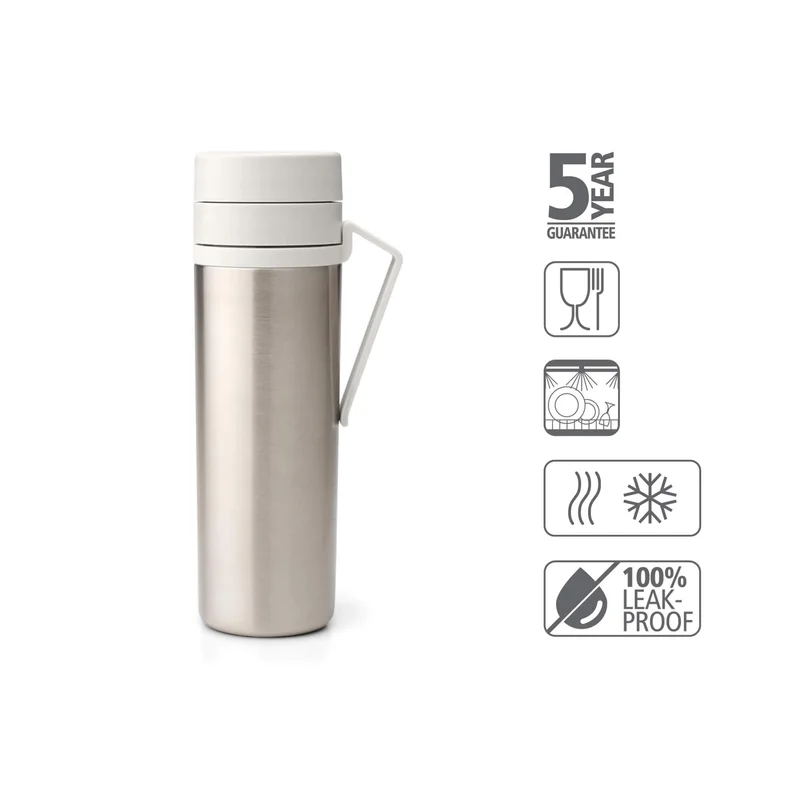 Термо бутилка Brabantia Make&Take 500ml Light Grey
