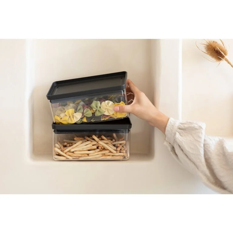 Canister Brabantia Tasty+ Stackable 1.5L, Dark Grey