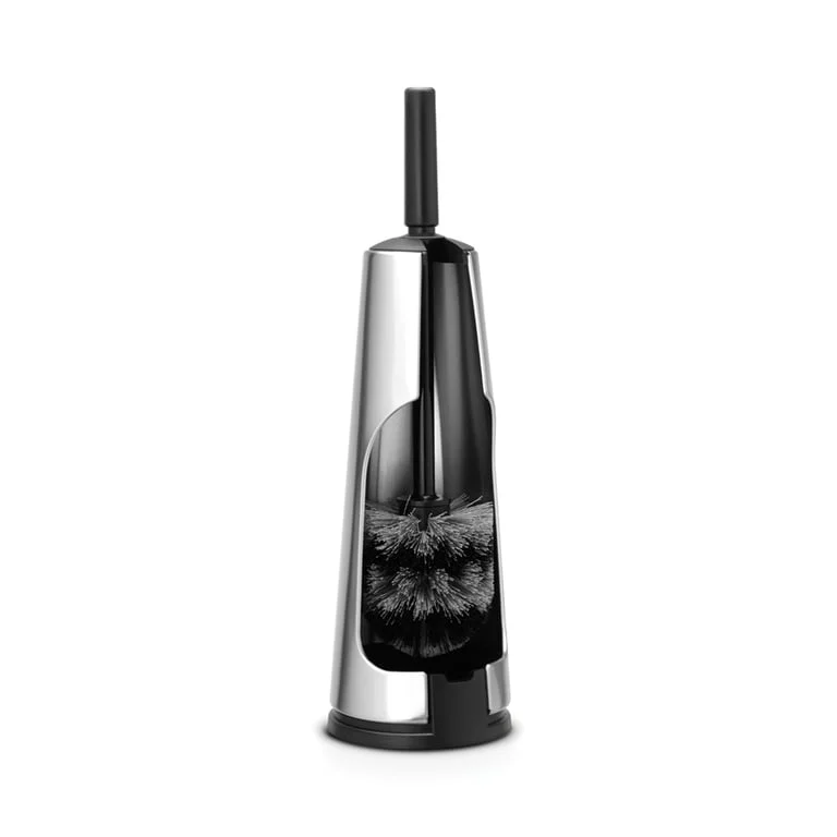 Toilet Brush & Holder Brabantia ReNew Matt Steel, Black Handle