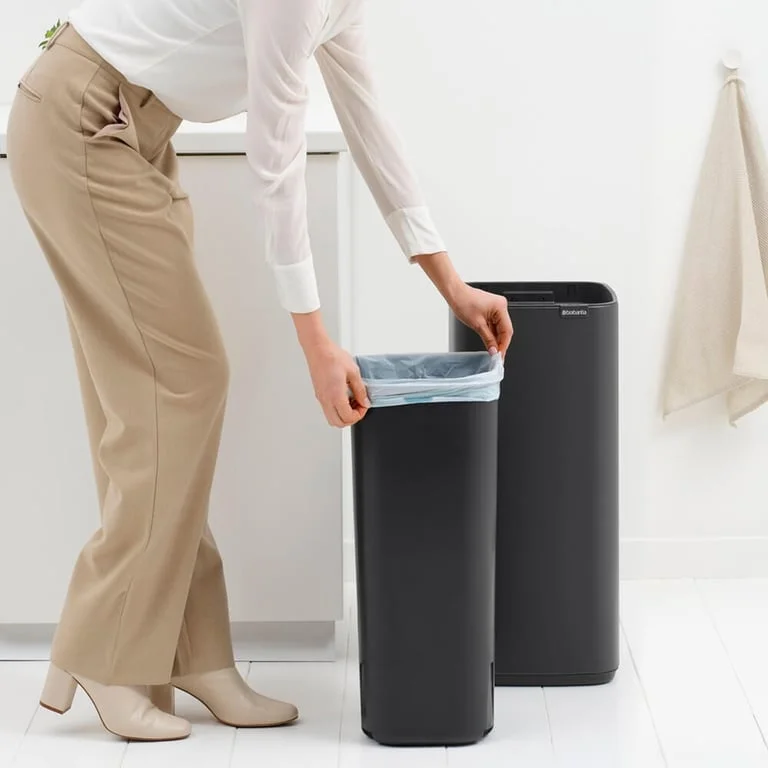 Waste Bin Brabantia Bo Touch 30L, Mineral Infinite Grey