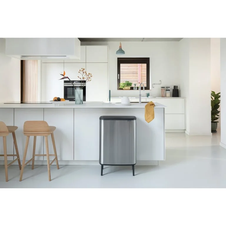 Кош за смет Brabantia Bo Touch Hi 60L, Matt Steel Fingerprint Proof