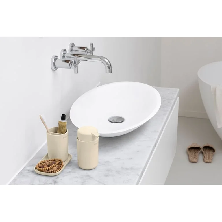 Bathroom Accessory Set Brabantia, 3 Pieces, Soft Beige