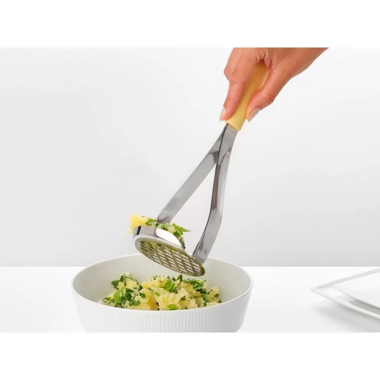 Potato Masher plus Spoon Brabantia Tasty+ Vanilla Yellow