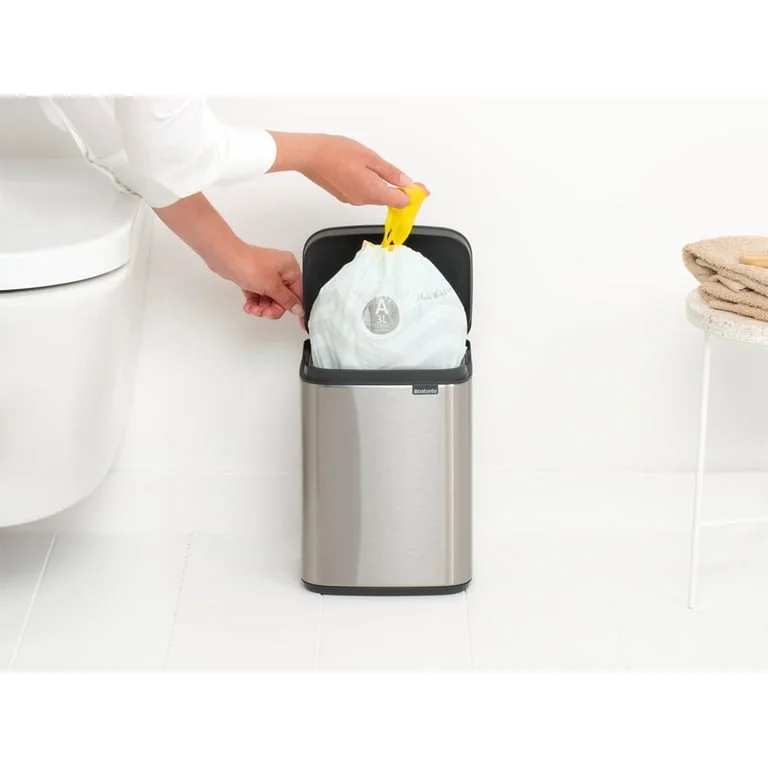 Кош за смет Brabantia Bo Small 4L, Matt Steel Fingerprint Proof