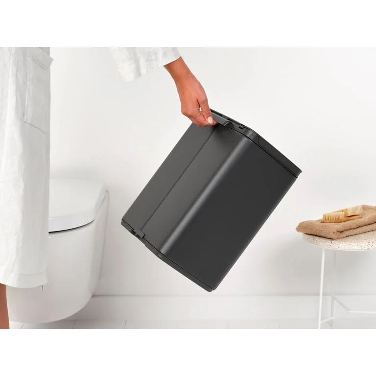 Waste Bin Brabantia Bo Small 12L, Mineral Infinite Grey