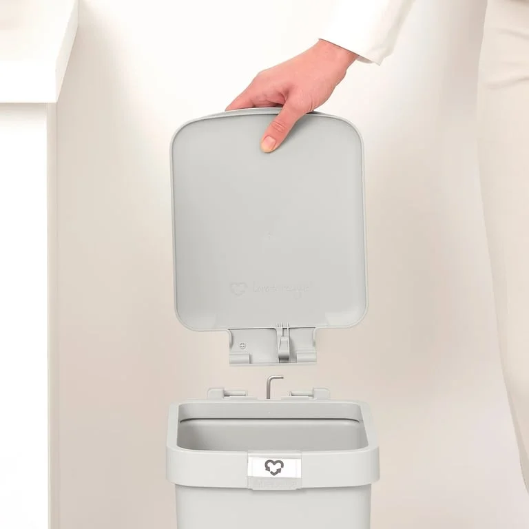 Pedal Waste Bin Brabantia StepUp 10L, Light Grey