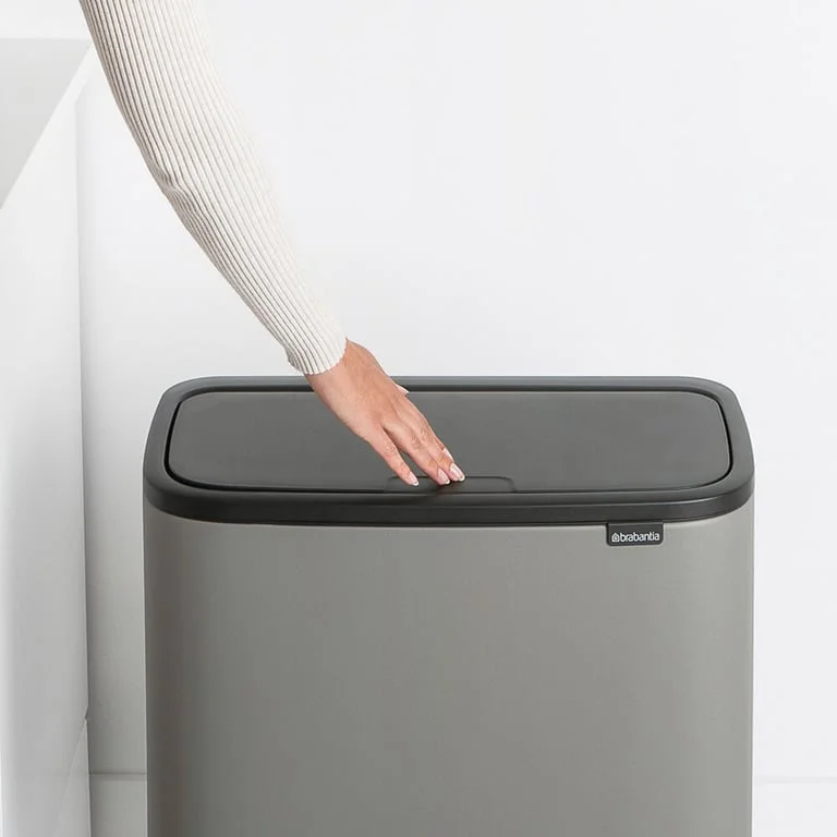 Bo Touch Bin Brabantia Mineral Concrete Grey 3 x 11L