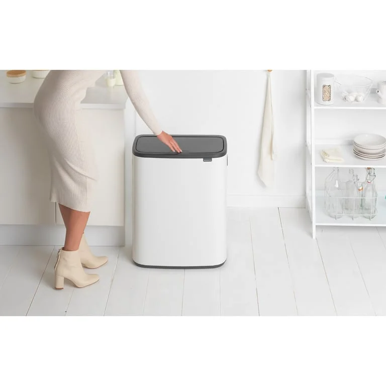 Bo Touch Bin Brabantia, 60 litre, Plastic Bucket White