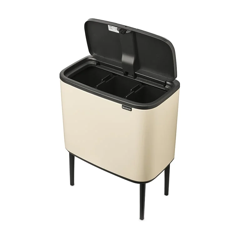 Waste Bin Brabantia Bo Touch 3x11L, Soft Beige
