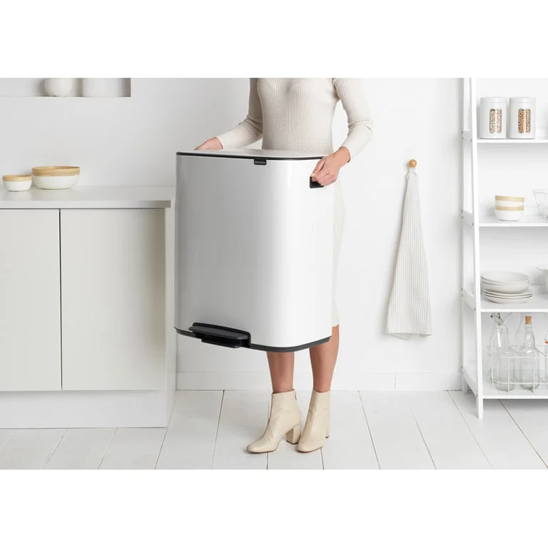 Waste Bin Brabantia Bo Pedal 2x30L, White