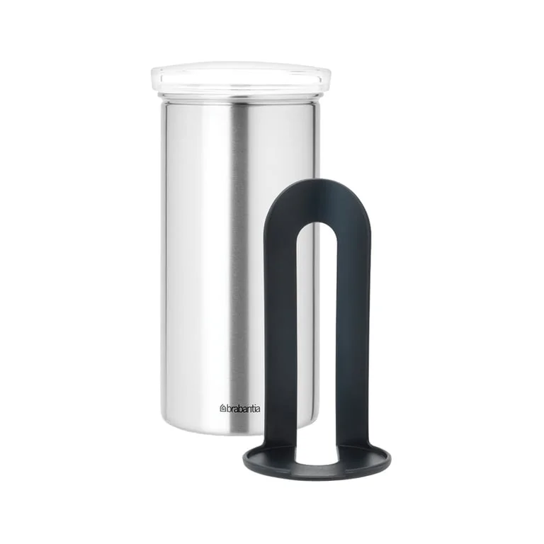 Coffee Pod Canister Brabantia,18pcs capsules, Matt Steel FPP