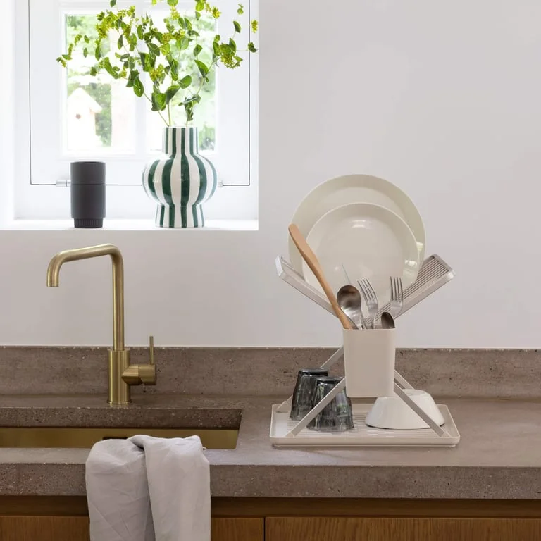 Foldable Dish Rack Brabantia, Soft Beige