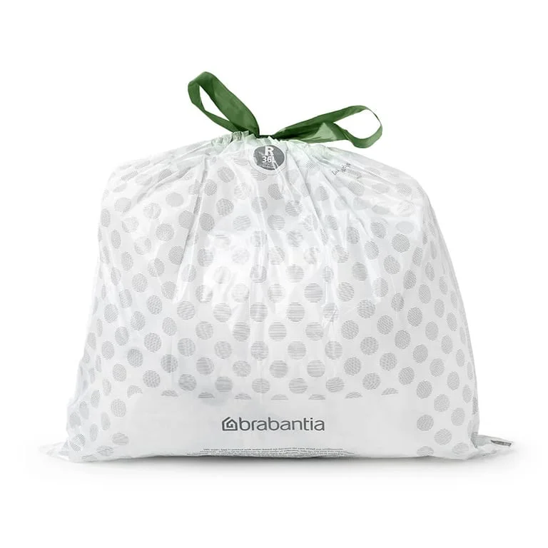 PerfectFit Bags Brabantia Size R, 36L, 40 pcs, White, Dispenser
