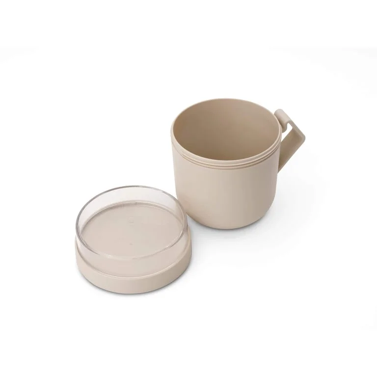 Soup Mug Brabantia Make&Take Soft Beige 600ml, Plastic