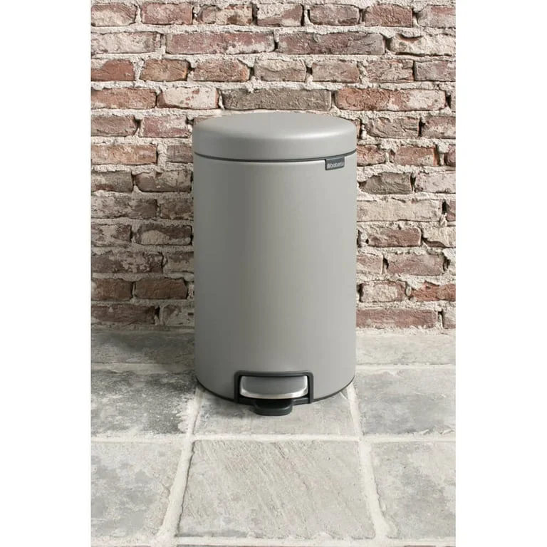 Pedal Bin Brabantia NewIcon 12 L Mineral Concrete Grey