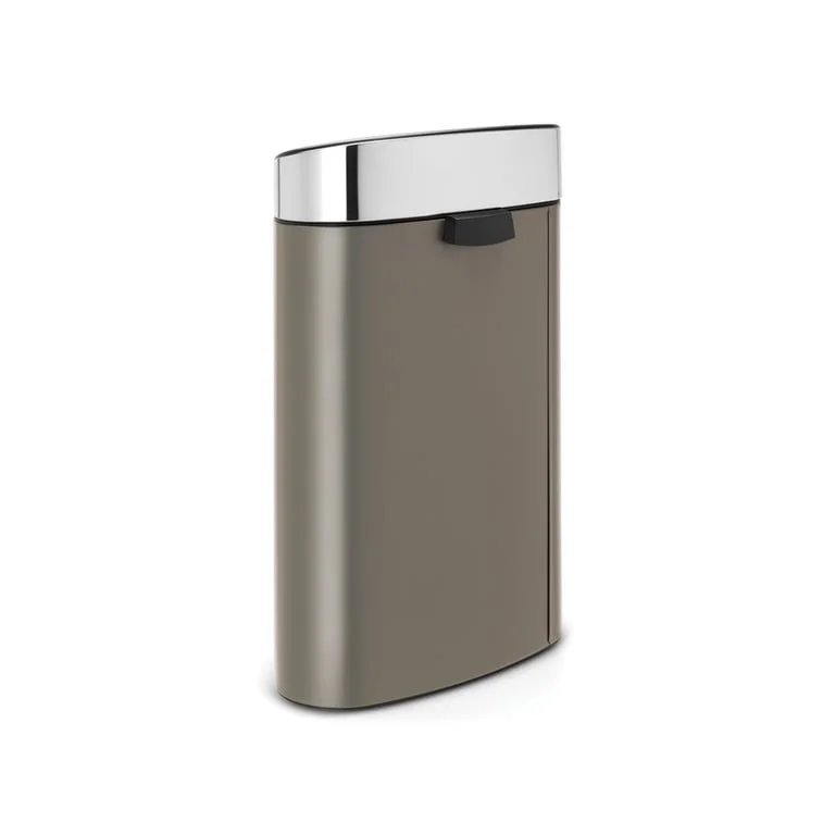 Кош за смет Brabantia Touch Bin New 40L, Platinum, капак металик