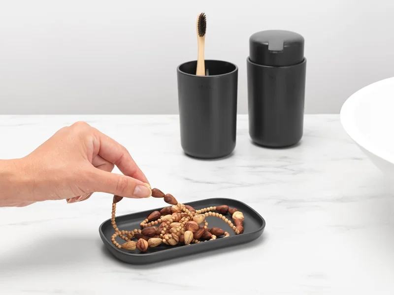 Комплект аксесоари за баня Brabantia ReNew Dark Grey 3 части