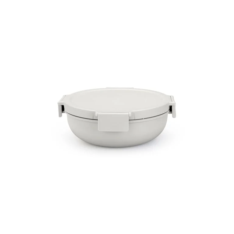 Salad Bowl Brabantia Make&Take Light Grey 1.3L, Plastic