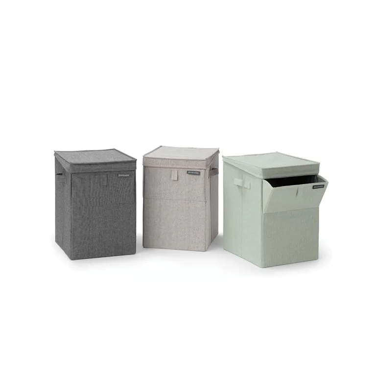 Stackable Laundry Box Brabantia Linn, 35L, Pepper Black