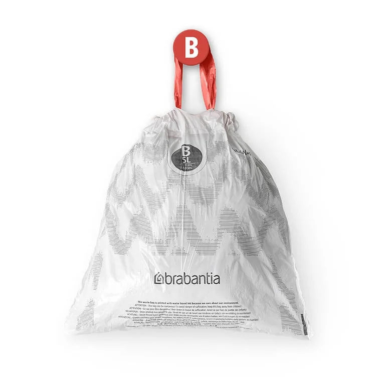 Торба за кош Brabantia PerfectFit Slide/Paper Bin размер B, 5L, 40 броя, пакет