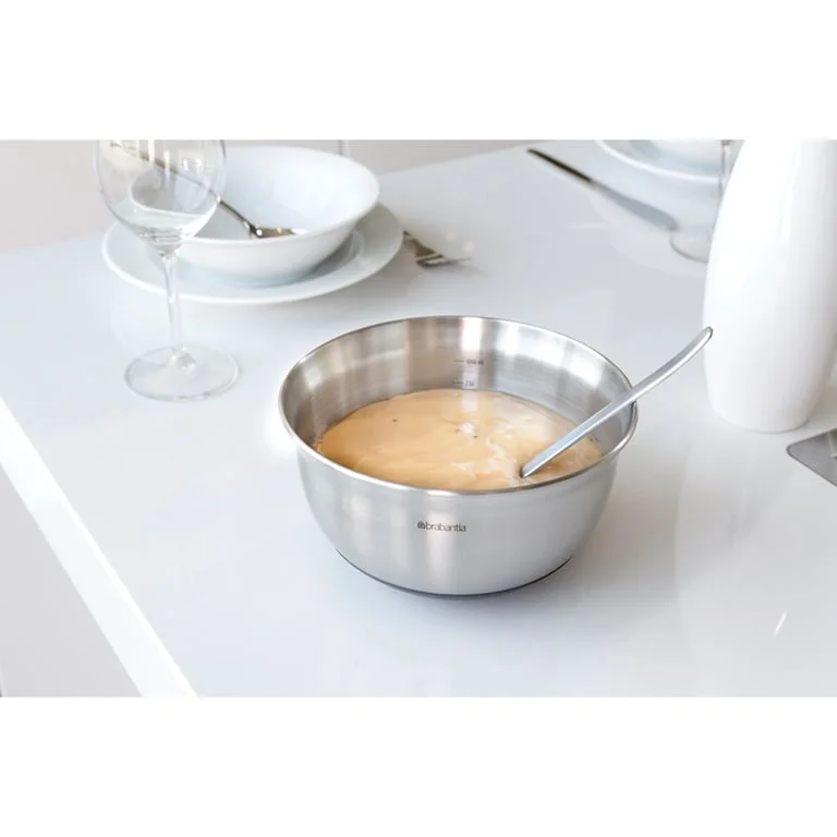 Mixing Bowl Brabantia, 1 L, Matt Steel/Black