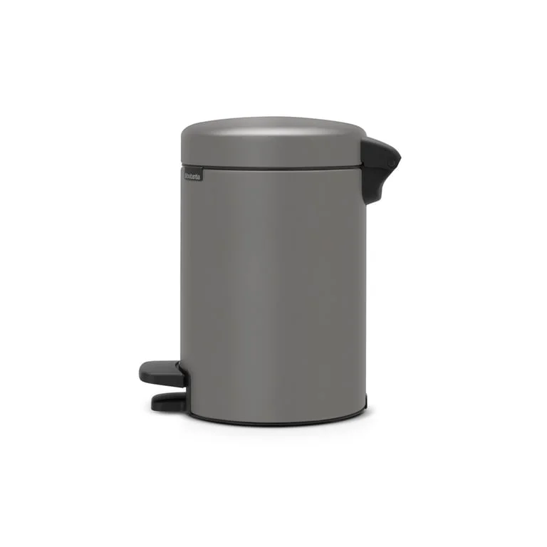 Pedal Bin NewIcon Brabantia Mineral Concrete Grey 3L
