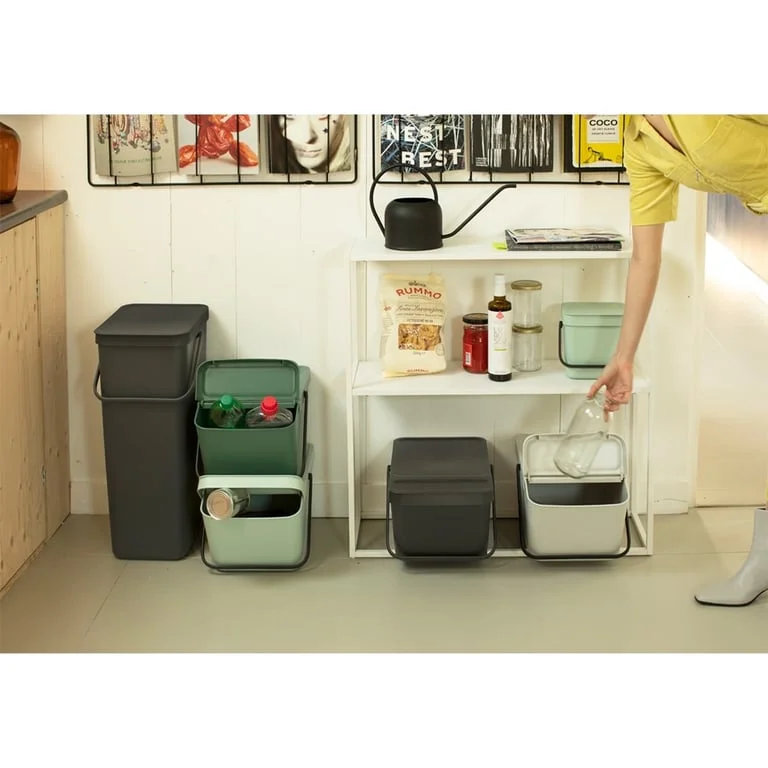 Recycle Bin Brabantia Sort & Go Stackable 20L, Grey