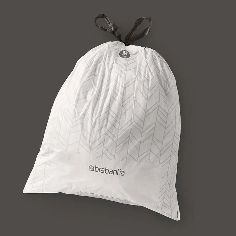 Waste Bin Bags Brabantia M, 60L, 40 pcs, White, Dispenser