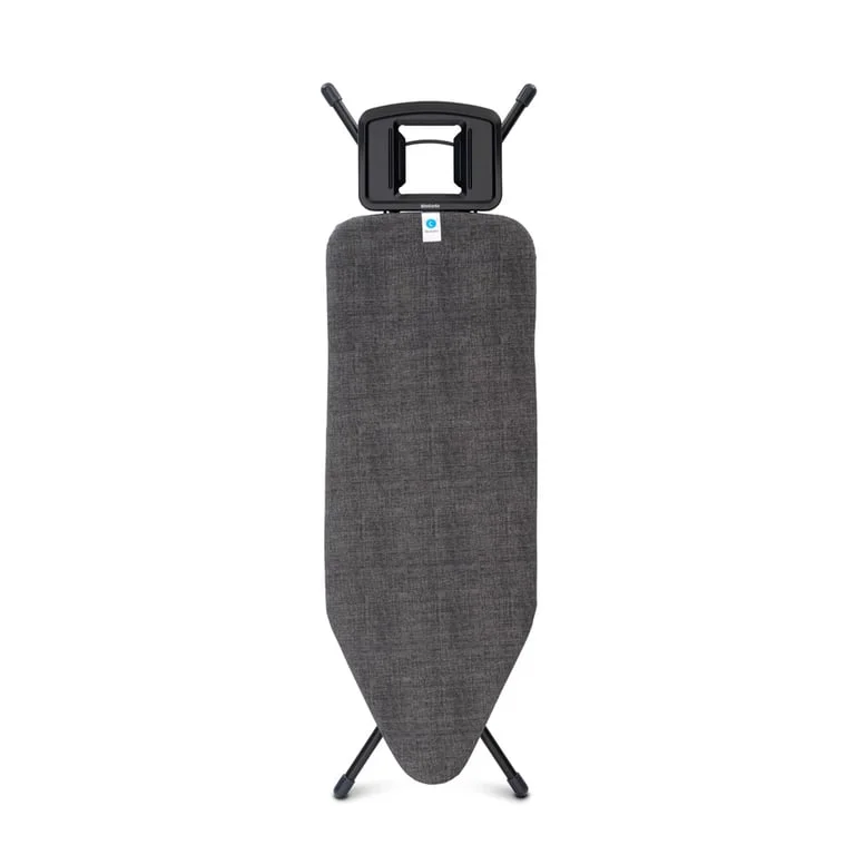 Ironing Board Brabantia C 124x45cm, Solid Steam Iron Rest, Denim Black