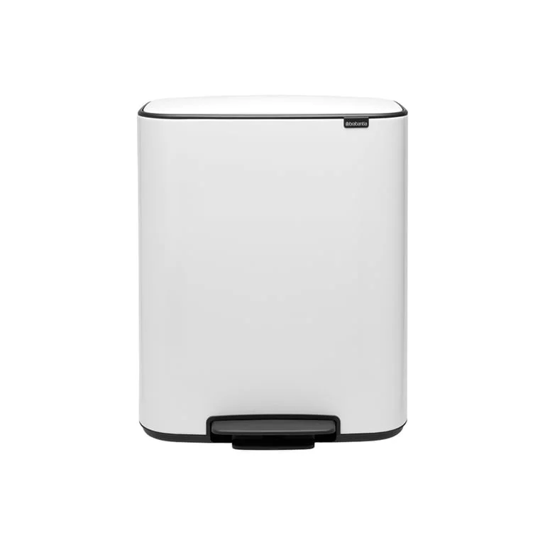 Waste Bin Brabantia Bo Pedal 2x30L, White