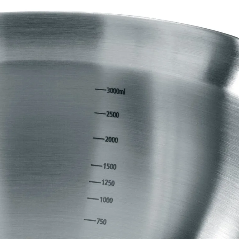 Mixing Bowl Set Brabantia, 3 pcs, Matt Steel/Black