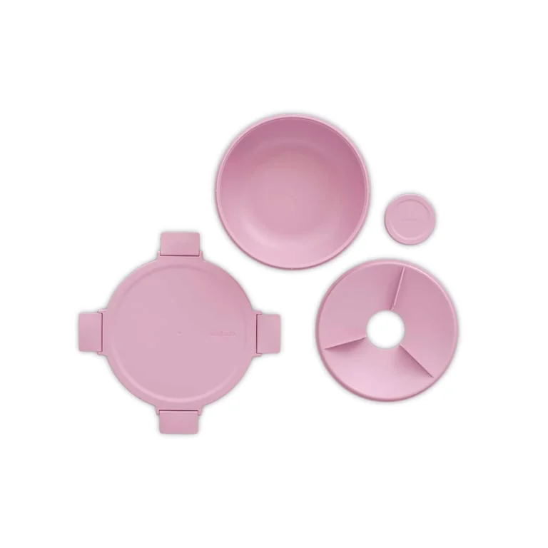 Salad Bowl Brabantia Make&Take Lilac Pink 1.3L, Plastic