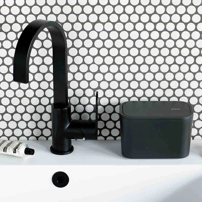 Кошче за отпадъци за баня Brabantia MindSet Dark Grey