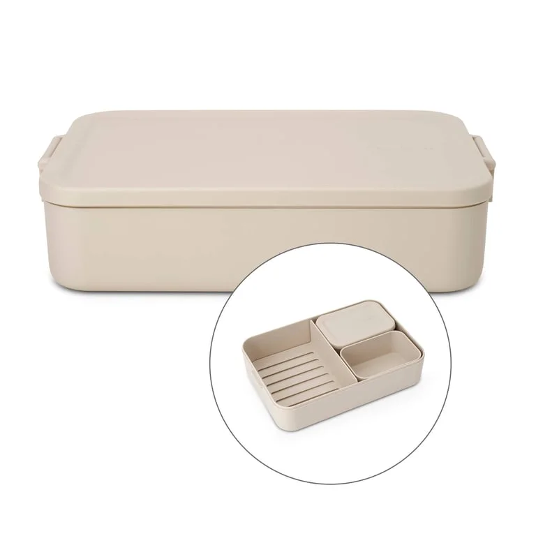 Lunch Box Brabantia Make&Take Soft Beige Large, Plastic, Bento