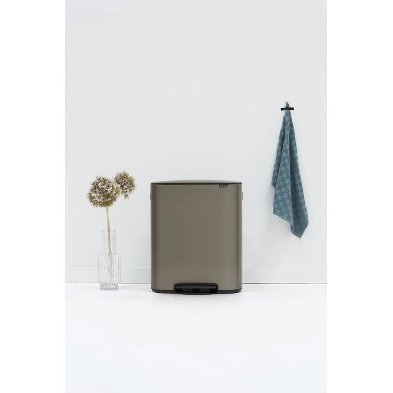 Waste Bin Brabantia Bo Pedal 60L, Platinum