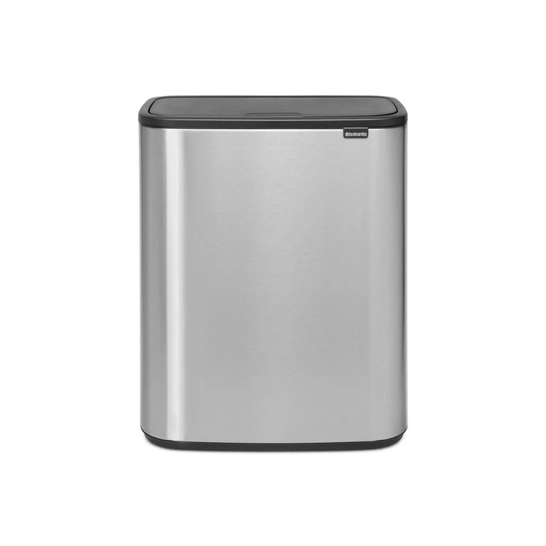 Bo Touch Bin Brabantia, 2 x 30 litre, Plastic Buckets Matt Steel Fingerprint Proof